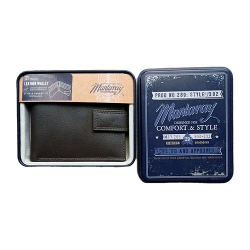 Men brown leather - men's, wallet