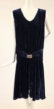 FLAPPER 1920’S BLUE SILK