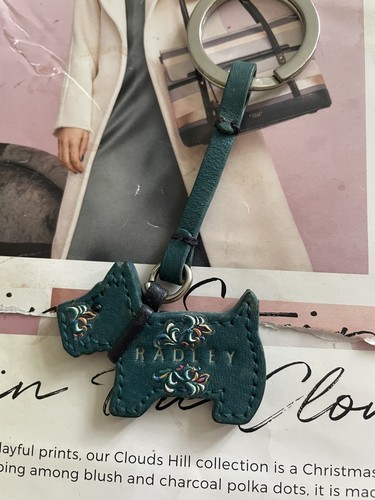 Radley teal leather - dog, tag