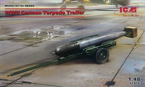 Icm wwi german torpedo trailer - icm,