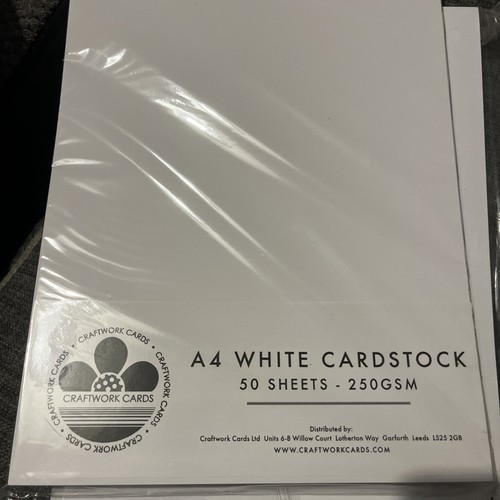 Craftwork cards white - a4,
