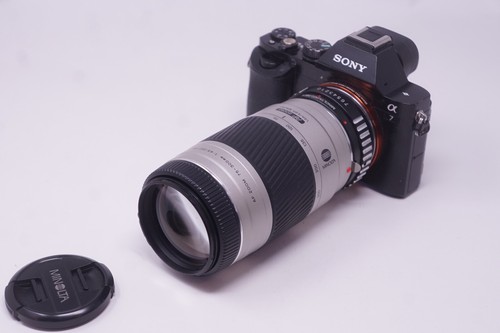 Sony mount adapted minolta - e,