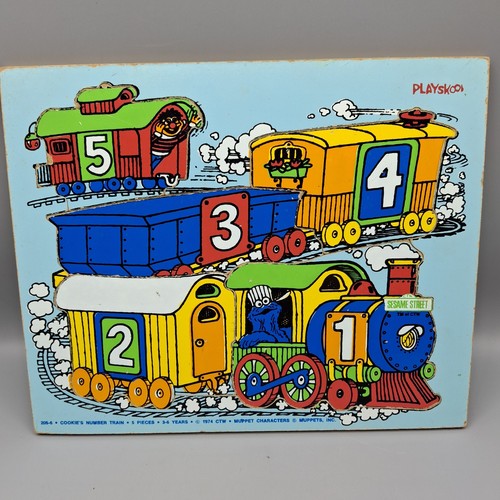 Playskool cookie monster - cookie, train