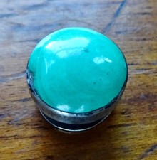 antique vintage SILVER & jade