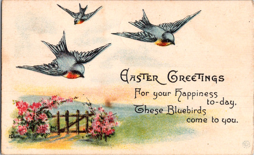 Vintage postcard easter - vintage,