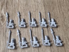 O&Gs Forest Goblin Spearmen X10 Complete Rare Metal Oop Fantasy Mordhiem Set1