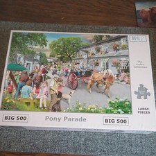 HOP Pony Parade ,The Arden CollectionBig 500 Piece Jigsaw Puzzle Complete 