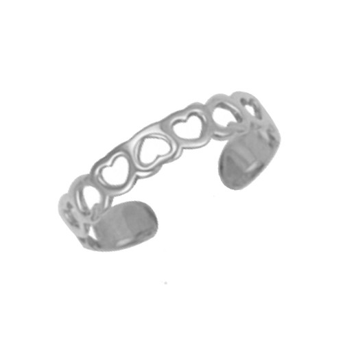 Toe ring 9ct white - toe,