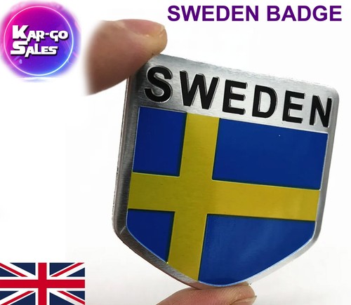 Sweden flag badge shield - 1x,