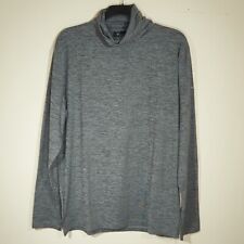 Dwyers & Co Men's Grey Roll Neck Long Sleeve Embroidered Golf Jumper Large