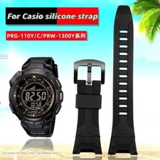 Silicone Watchband For Casio PROTREK Series PRG110Y PRG-110C PRW-1300Y PRW-1500Y