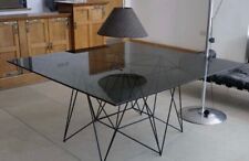 Superb Mid Century Italian Designer Glass Dining Table, Manner Of Paolo Piva