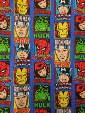Avengers fabric UK End of Roll