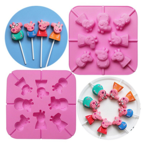Silicone lollipop sticks peppa - lollipop,