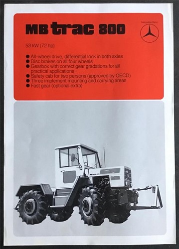 Mercedes benz trac 800 - benz,