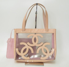 Auth CHANEL Triple Coco Vinyl