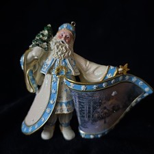 03 1st Ed Thomas Kinkade Old World Santa Figurine Frosty Christmas Eve 10cm Tree