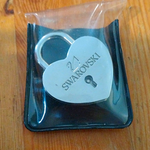 Swarovski silver tone - tone, heart