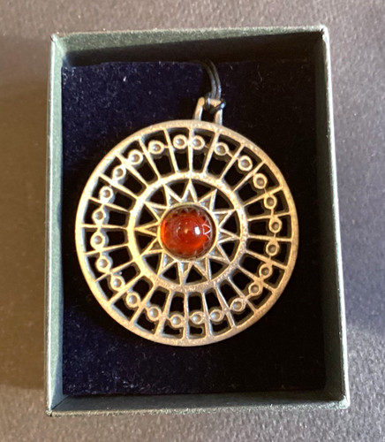 Swedish pewter pendant with - pendant,