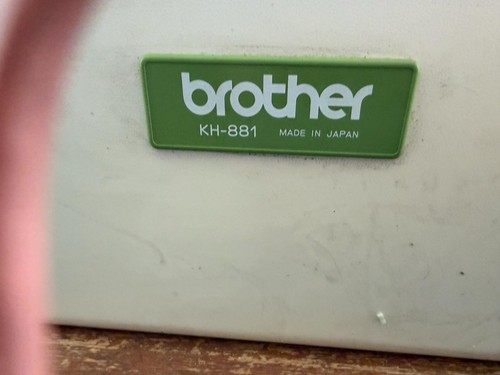 Brother kh881 knitting - knitting, machine