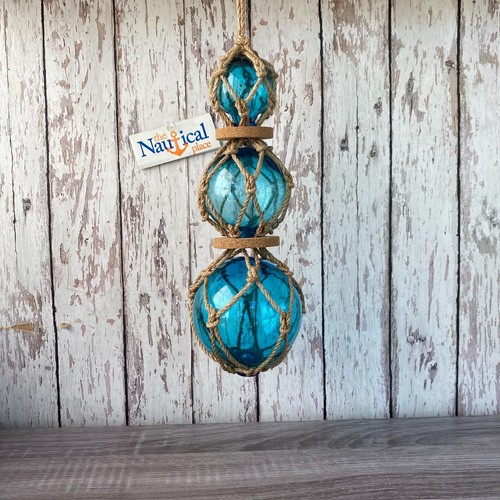 Glass fishing floats rope - glass, on