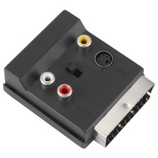 Newest Switchable Scart Male to Female S-Video 3  Audio Adapter  R7S4