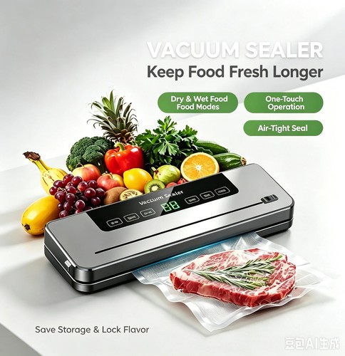 Food vacuum sealer machine - vacuum, 5