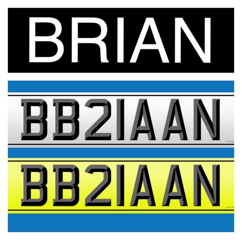 Brian private plate - ***brian***,