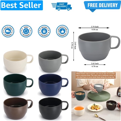 Plastic coffee mugs - set, of