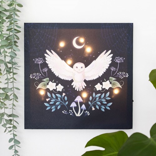 Night owl light canvas - light,
