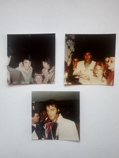 Elvis Presley 3 x Original Kodak Colour Candid Polaroid Photos Early 70s Rare!