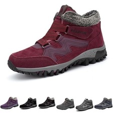 Womens Waterproof Snow Ankle Boots Plush Lined Slip Resistant Winter Warm Shoes