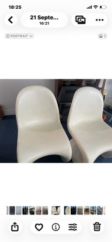 Vernon panton vitra chairs - s,