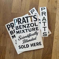 Pratts Benzol Mixture Sticker