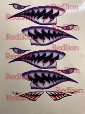 tiger shark teeth stickers For