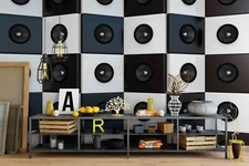3D Sound System Pattern Music Wallpaper Mural Photo Wallpaper Wall Sticker 53