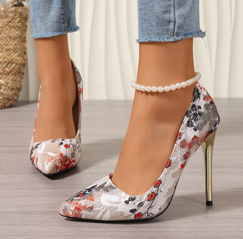 Women elegant embroidery high - women,