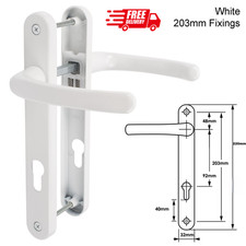 UPVC Door Handle Pair Sprung