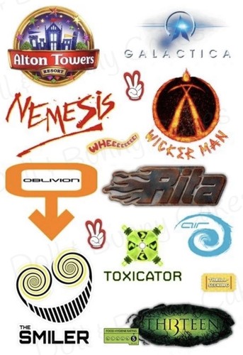 Alton towers edible cake - towers,