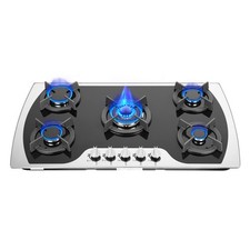 35.4" Gas Cooktop Stove Top 5