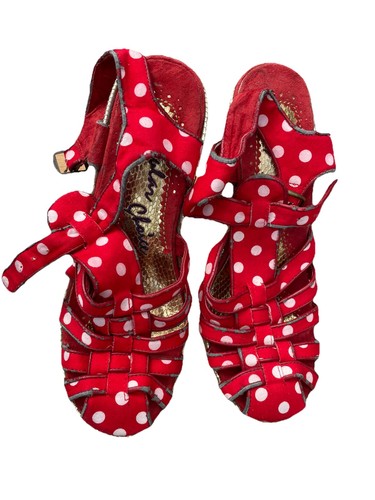 Irregular choice red spotty - irregular,