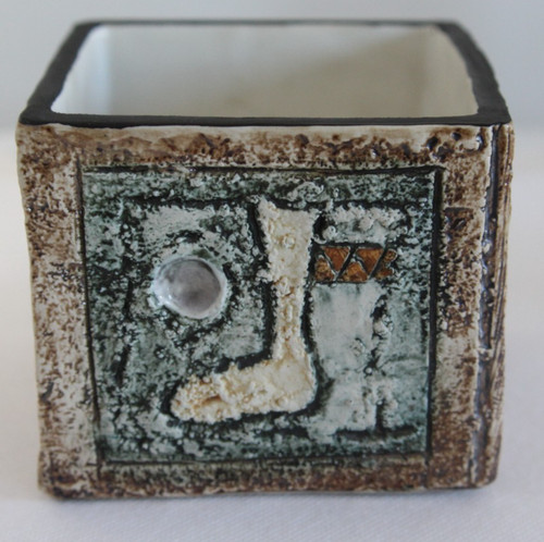 Troika pottery cube vase - troika,