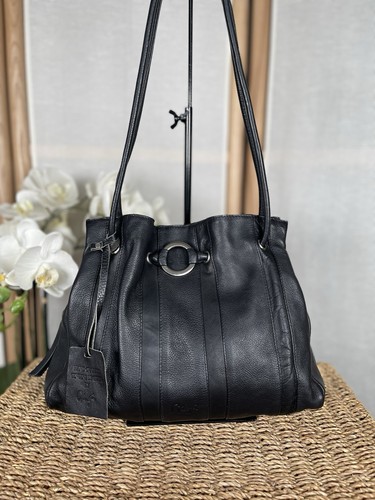 Gigi black leather bag handbag