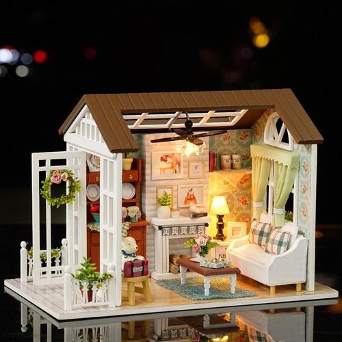 Diy wooden dollhouse model - model, kit