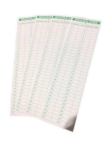100 bowling score - , cards