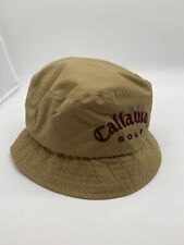 Callaway Golf Women's beige bucket hat Size S VGC lined classic logo