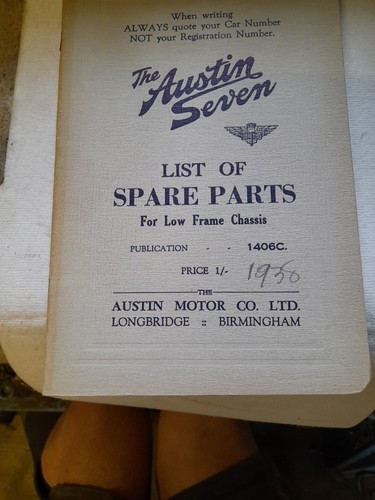 Austin seven list spare - austin,