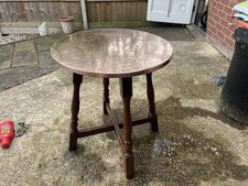 Vintage Round Side Table with