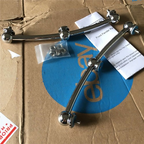 Twin chrome front fender - v-twin,
