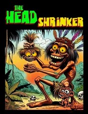 Rockabilly Tiki HEAD shrinker,  T shirt, psychobilly, rockabilly, surf